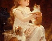 playing with the kitten - 埃米尔·穆尼尔